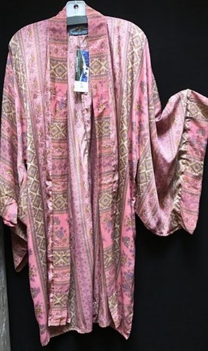 Kimono lungo misto seta tienda - kimono,